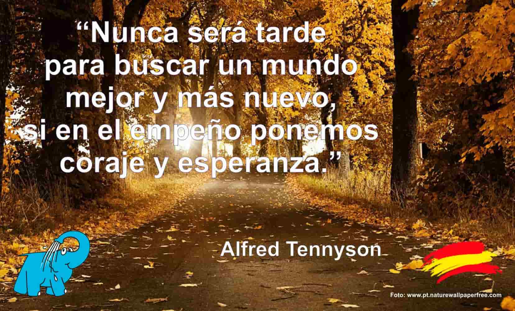 Nunca será tarde para buscar un mundo mejor y más nuevo, si en el empeño ponemos coraje y esperanza.